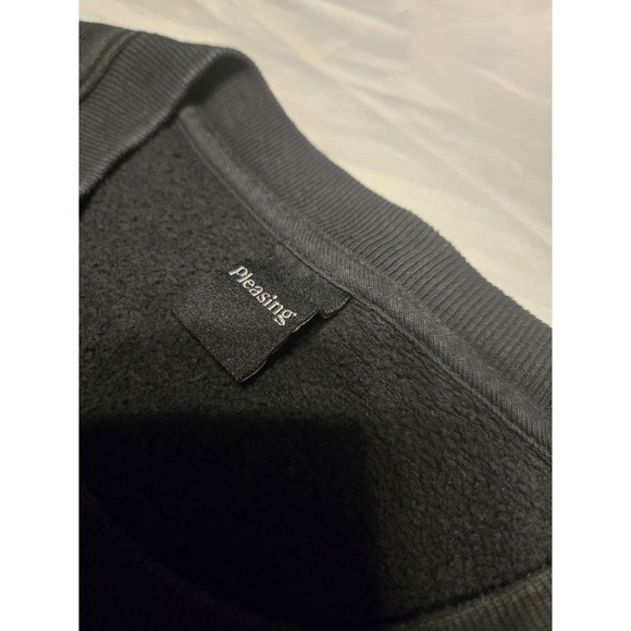 Pleasing Crewneck Sweatshirt Large Black Harry Styles Merch‎ Organic Cotton USA - Picture 4 of 7